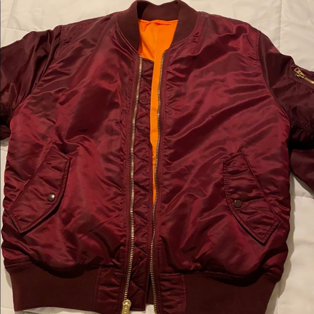 Alpha Industries bomber flight jacket